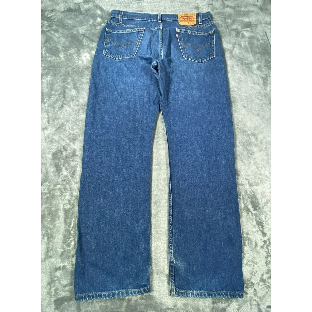 Vintage Levis Jeans Mens 36x32 Blue Straight Leg Denim Pants Y2K 90s USA Red Tag